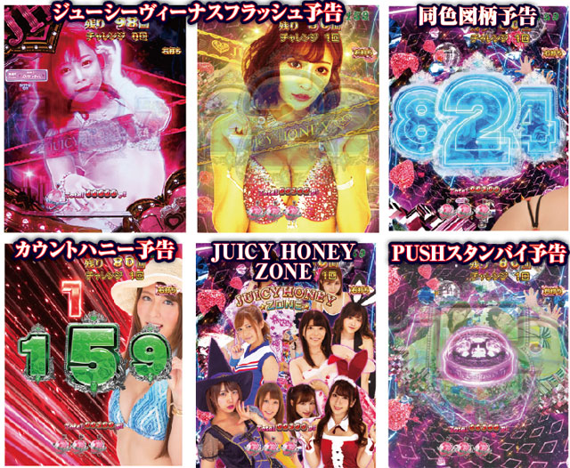 PジューシーハニーハーレムのRUSH演出