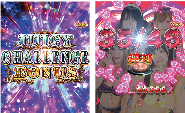 Pジューシーハニーハーレムの大当り概要