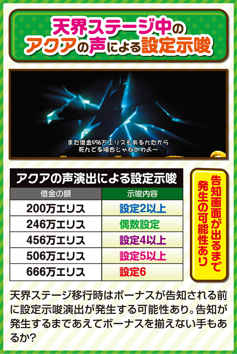 天界ステージ中のアクアの声による設定示唆