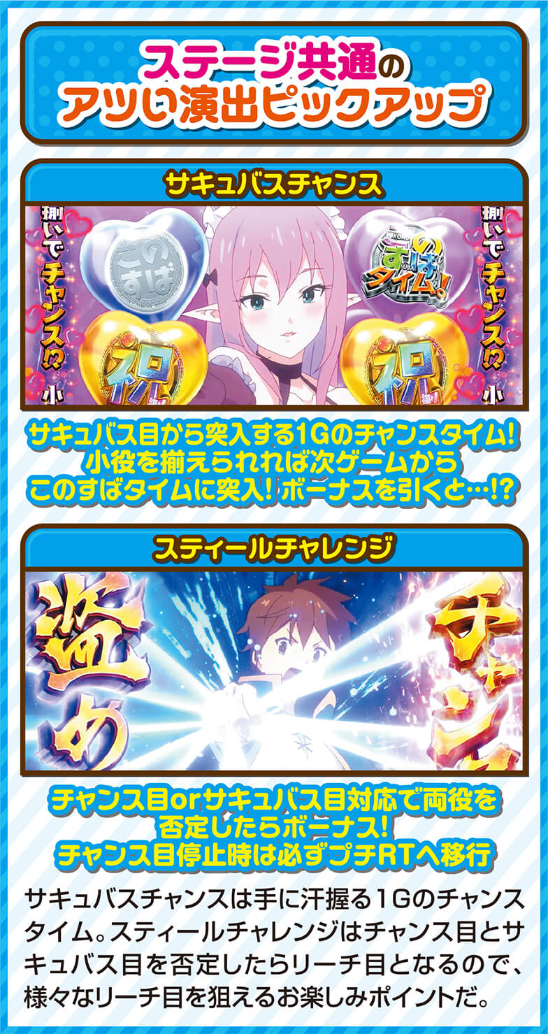 ステージ共通のアツい演出ピックアップ